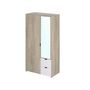 Voir la diapositive 1 : Armoire 2 portes 2 tiroirs et miroir AUGUSTINE