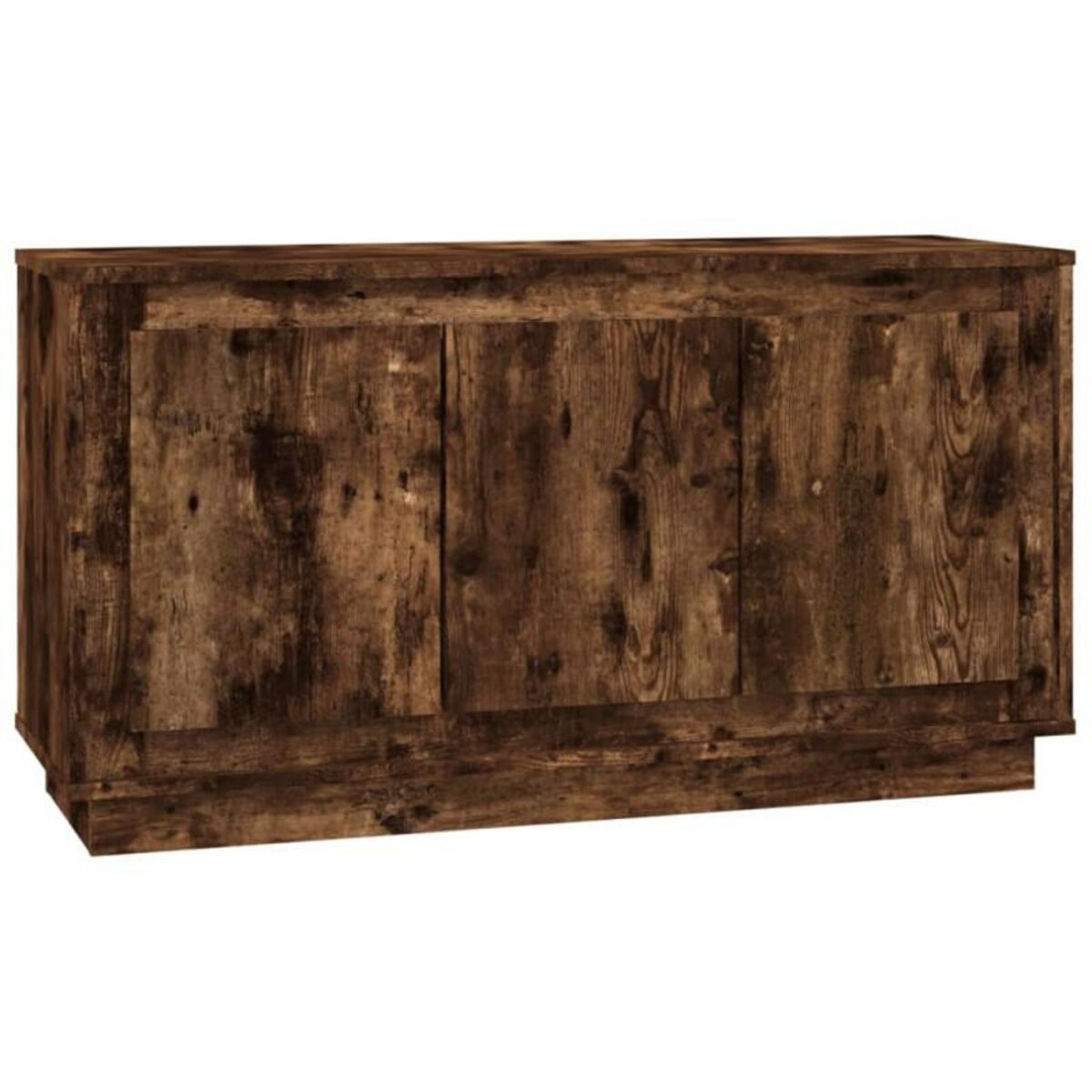 VIDAXL Buffet chêne fumé 102x35x55 cm bois d ingénierie