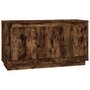 Voir la diapositive 2 : VIDAXL Buffet chêne fumé 102x35x55 cm bois d ingénierie