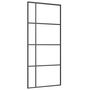 Voir la diapositive 5 : VIDAXL Porte coulissante kit de quincaillerie noir 90x205 cm verre ESG