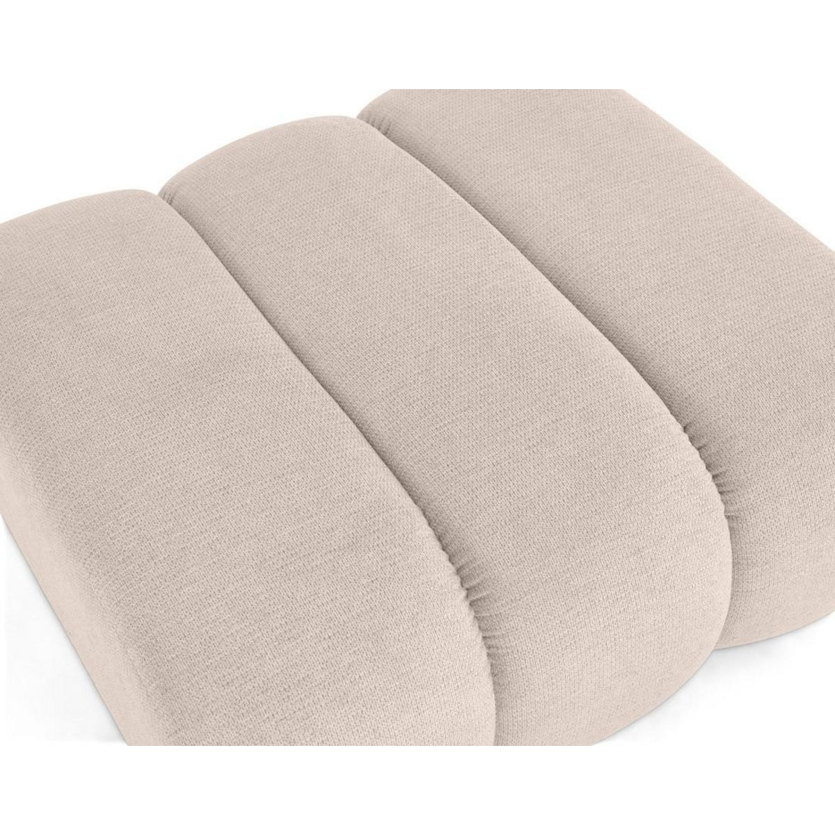 LISA DESIGN Debbie - pouf en tissu texturé