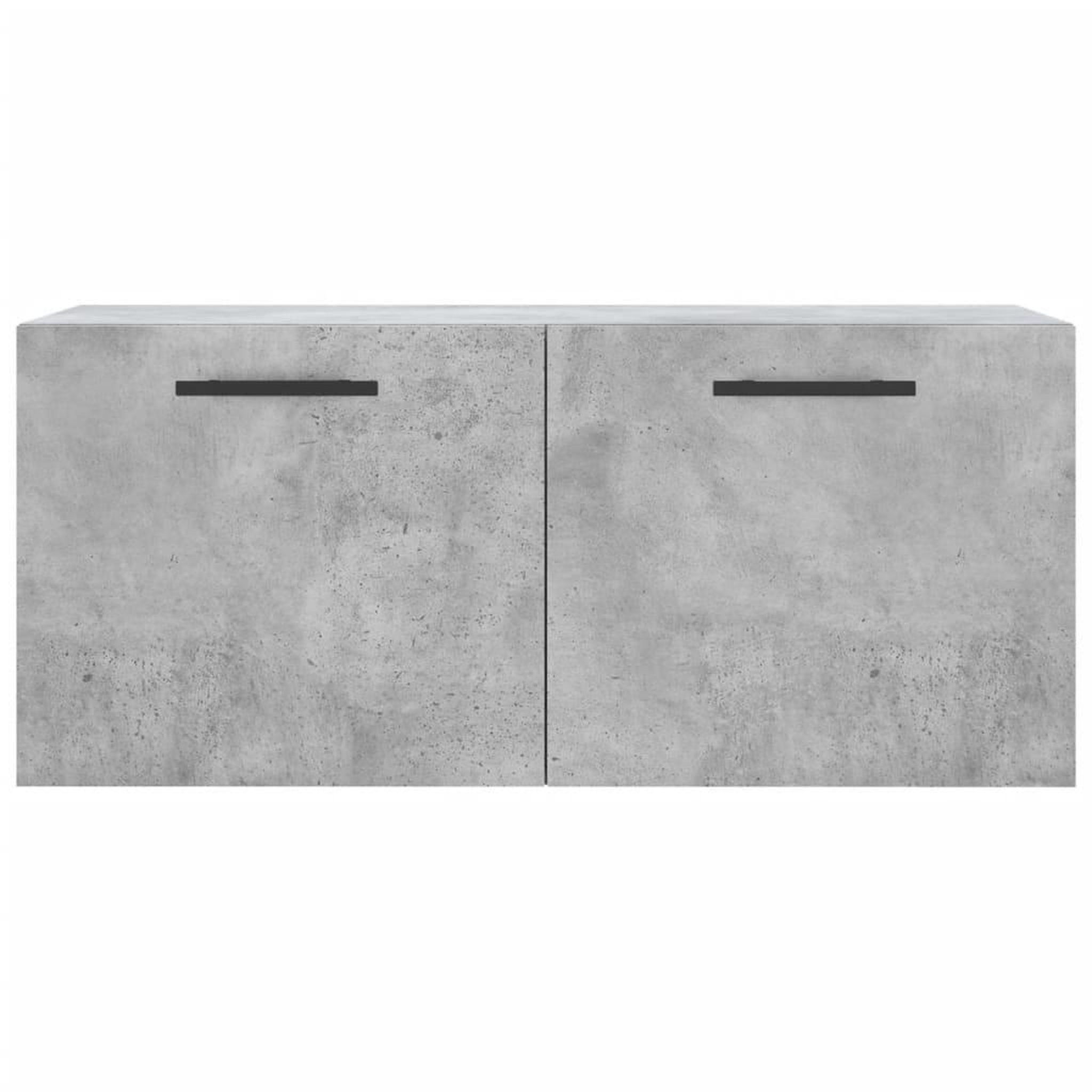 Voir la diapositive 5 : VIDAXL Armoire murale gris beton 80x36,5x35 cm bois d'ingenierie
