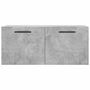 Voir la diapositive 5 : VIDAXL Armoire murale gris beton 80x36,5x35 cm bois d'ingenierie