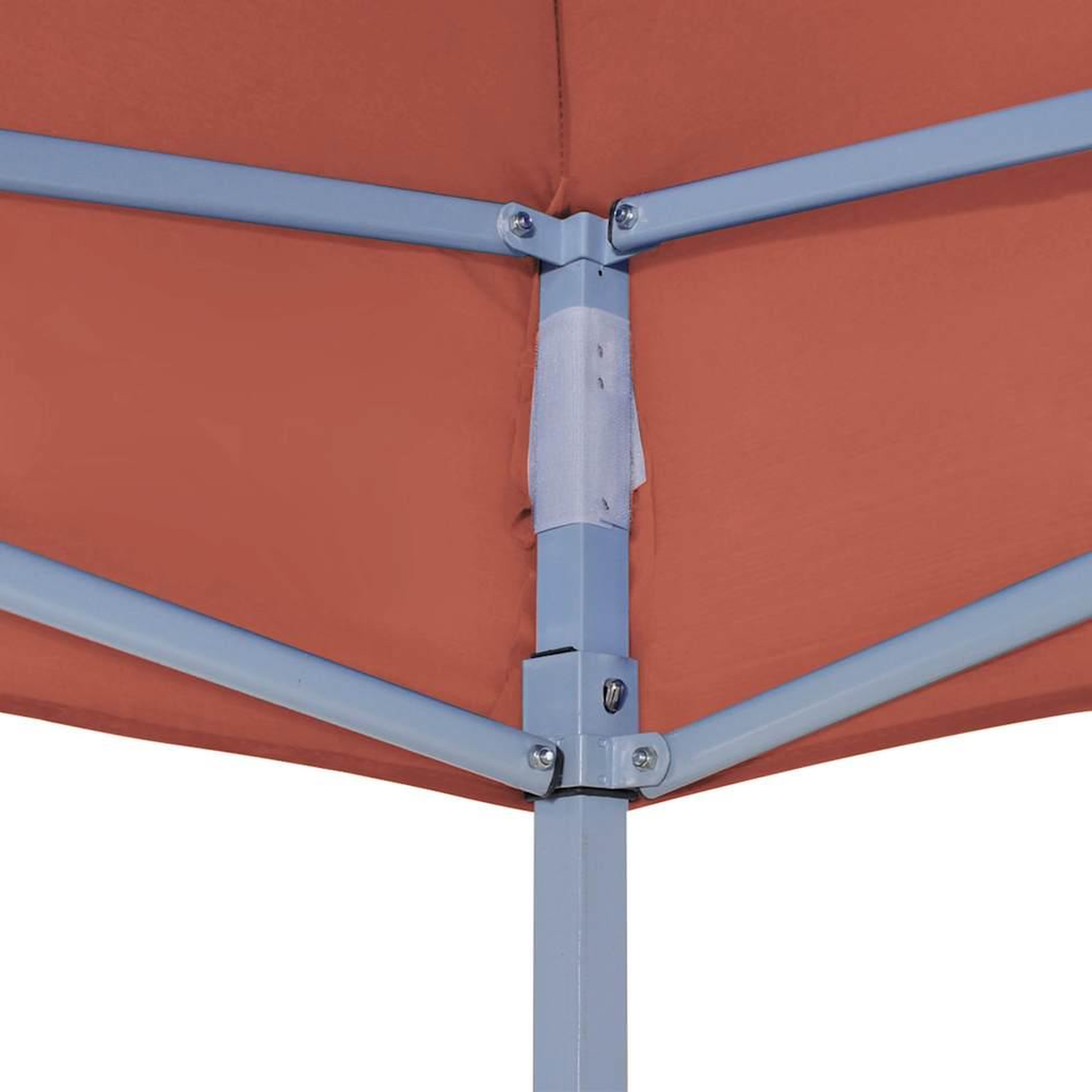 Voir la diapositive 4 : VIDAXL Toit de tente de reception 3x3 m Terre cuite 270 g/m^2