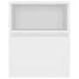 Voir la diapositive 4 : VIDAXL Tables de chevet 2 pcs Blanc 40x40x50 cm Aggloméré