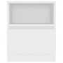 Voir la diapositive 4 : VIDAXL Tables de chevet 2 pcs Blanc 40x40x50 cm Aggloméré