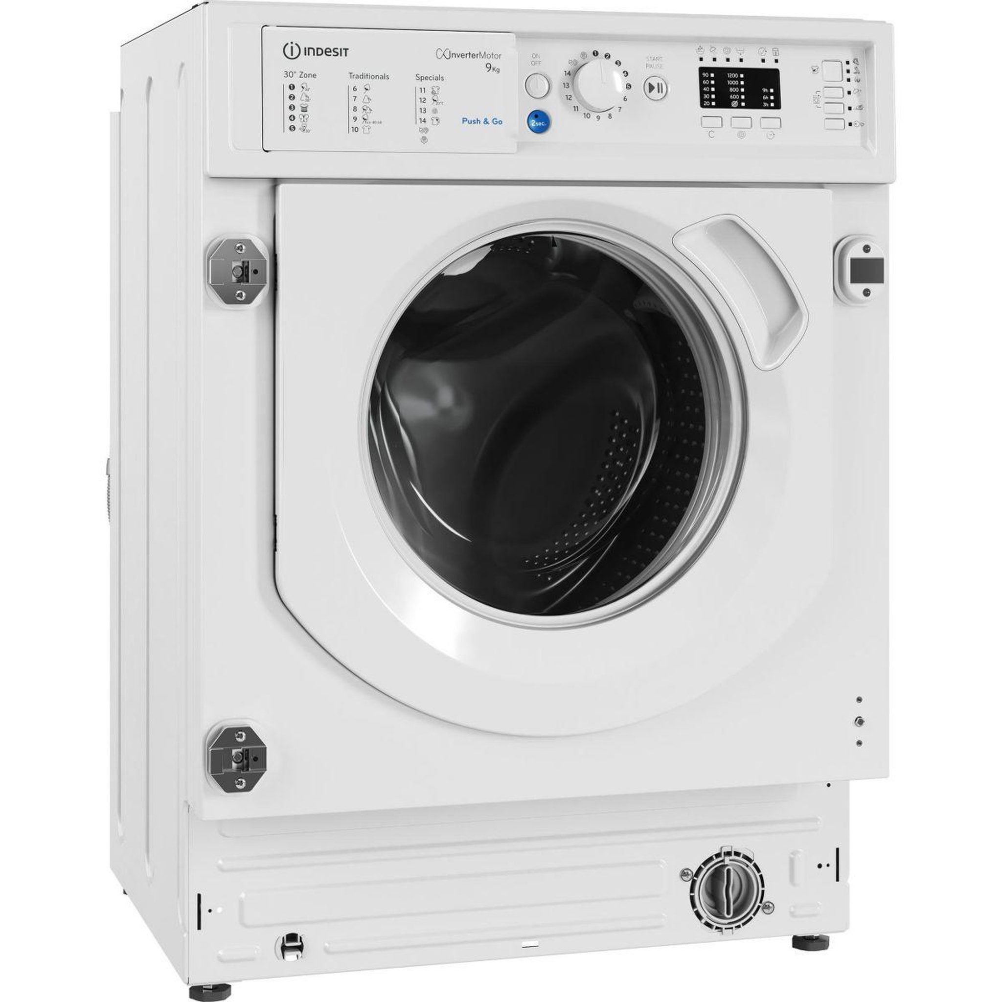 Voir la diapositive 2 : Indesit Lave linge hublot encastrable biwmil9146fr