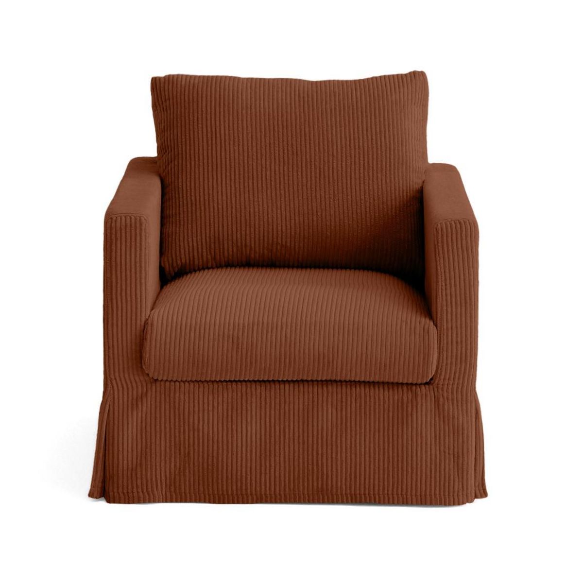 LISA DESIGN Serena - housse en velours côtelé pour fauteuil
