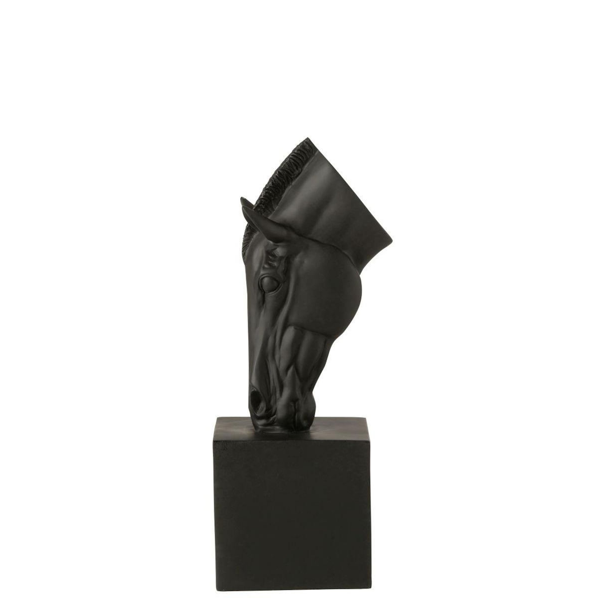 Paris Prix Tête de Cheval sur Socle  Hollywood  44cm Noir