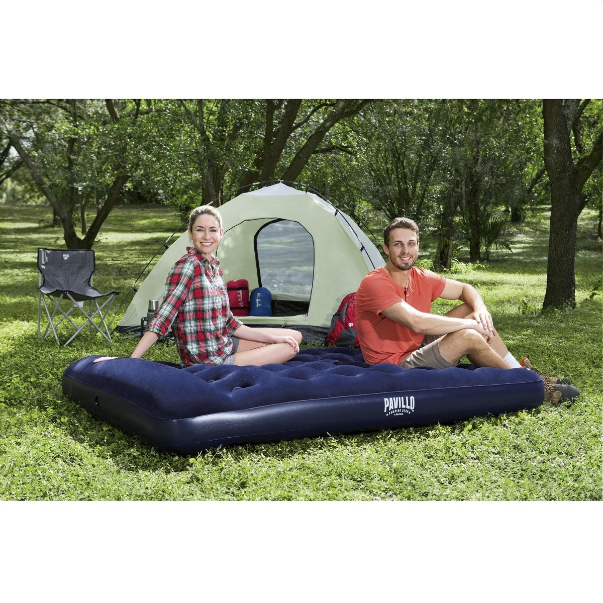 BESTWAY Matelas gonflable de camping - 2 personnes - 191x137x22cm - PAVILLO™