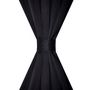 Voir la diapositive 3 : VIDAXL 2 pcs Rideau Blackout Occultant Noir Tete a Fente 135 x 245 cm