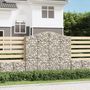 Voir la diapositive 1 : VIDAXL Paniers a gabions arques 8 pcs 200x30x180/200 cm Fer galvanise