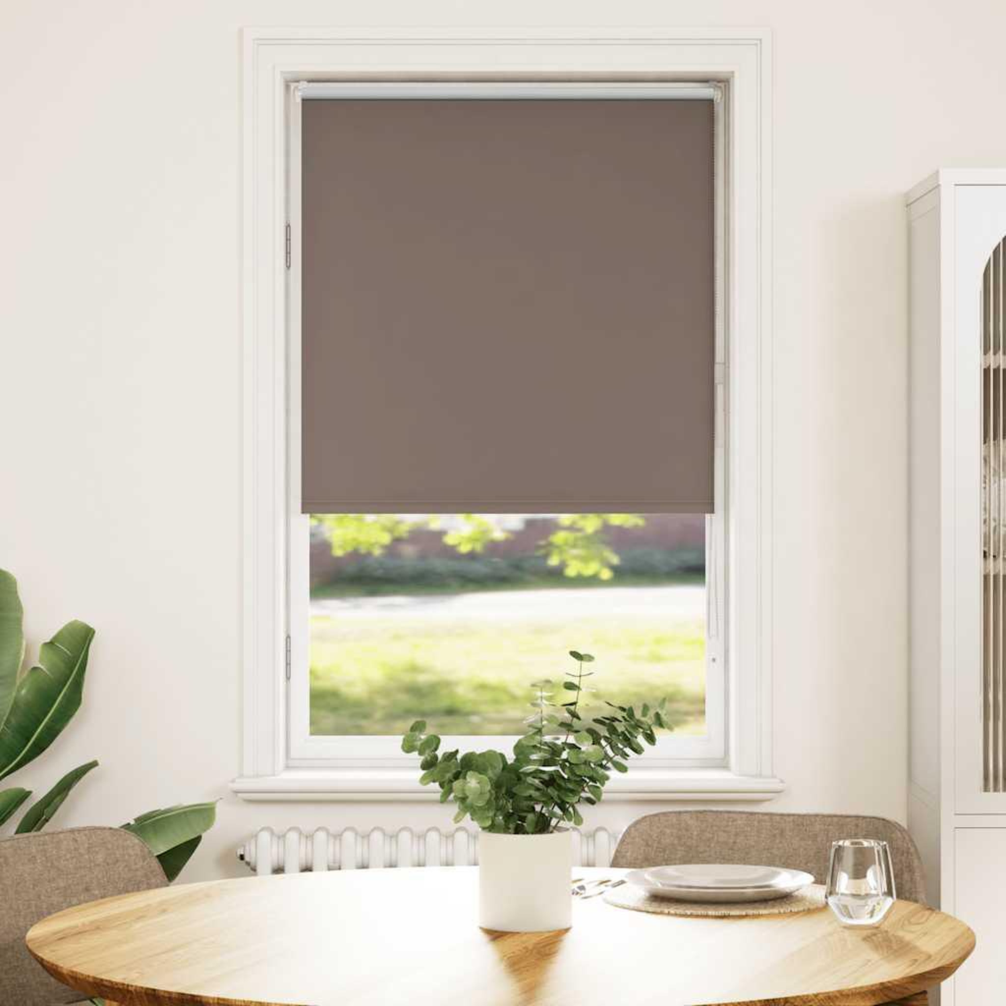 VIDAXL Store enrouleur occultant cafe 70x175cm largeur du tissu 65,7cm