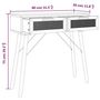 Voir la diapositive 6 : VIDAXL Table console Marron 80x30x75 cm Bois massif pin /rotin naturel
