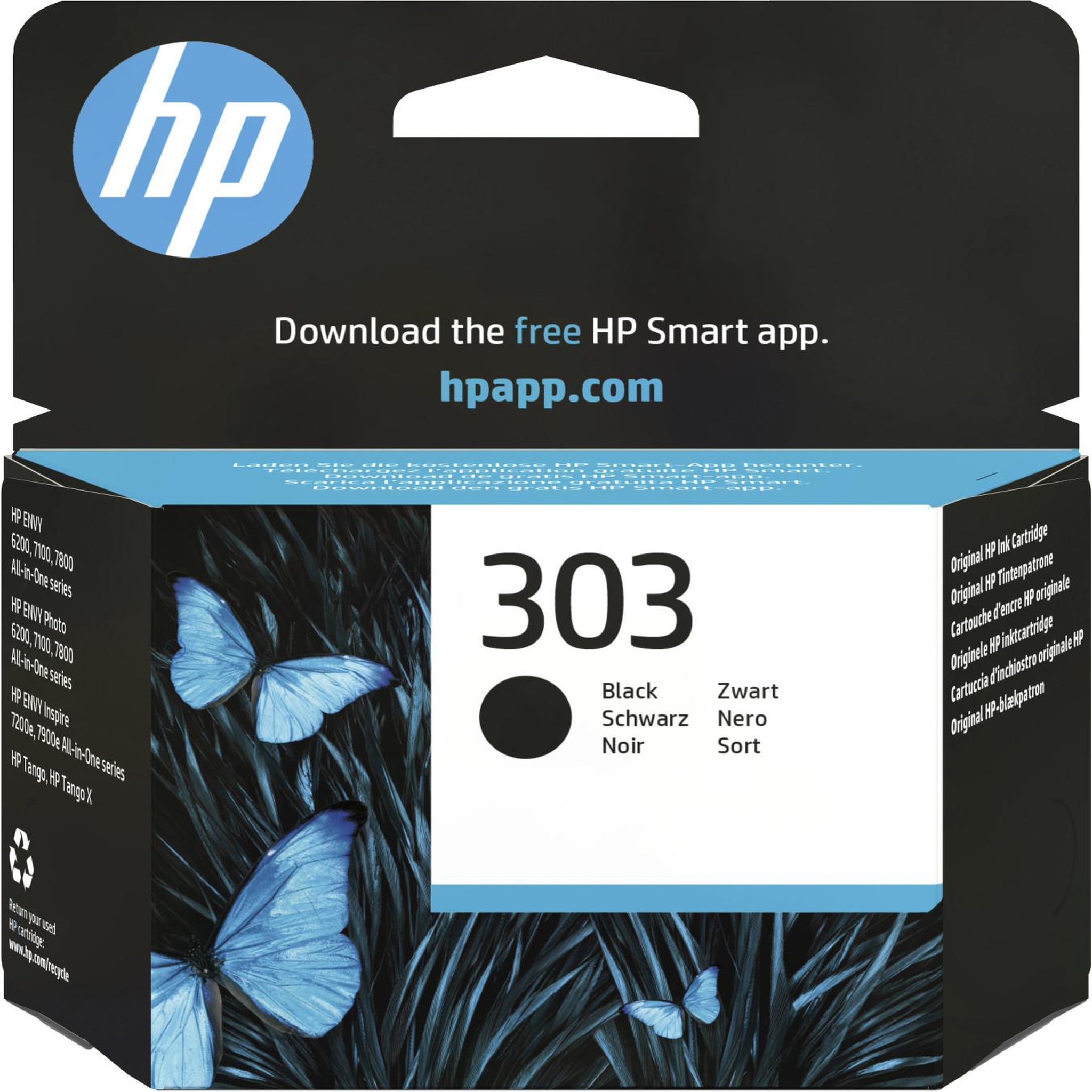 HP Hp cartouche d'encre noir 303 authentique