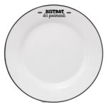 SECRET DE GOURMET Lot de 6 Assiettes Plates  Bistrot  26cm Blanc