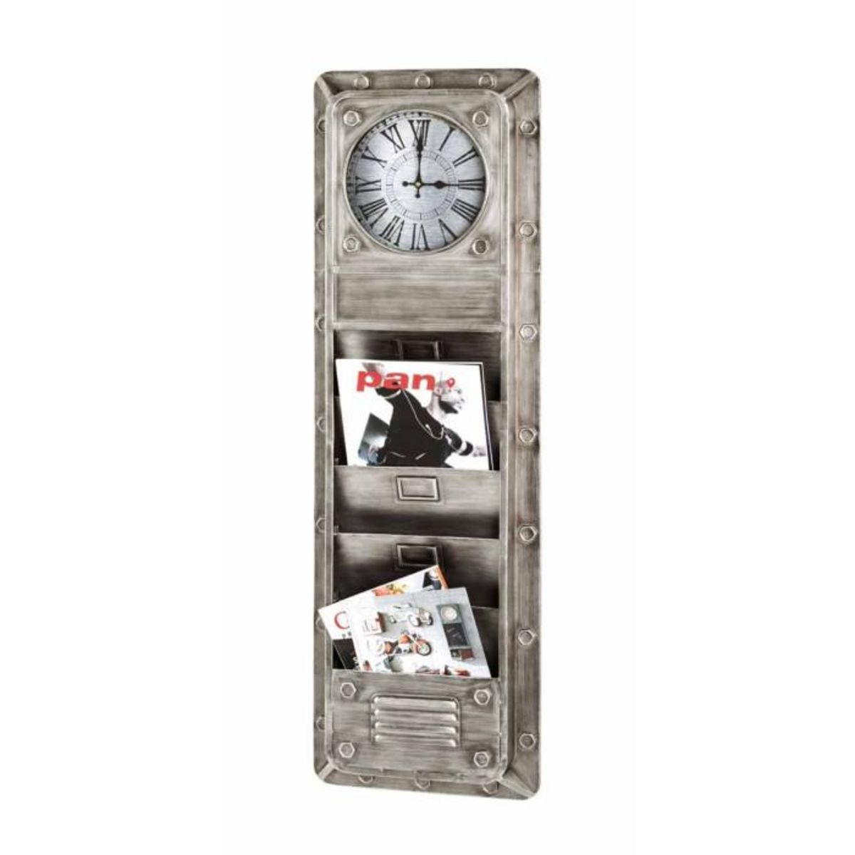 Paris Prix Tableau Mémo & Horloge Vintage  Matter  120cm Anthracite