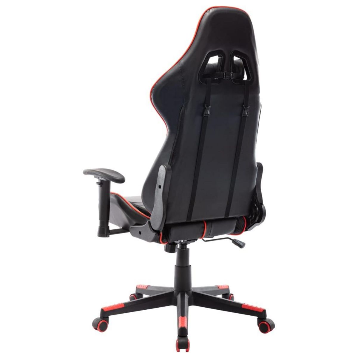 VIDAXL Chaise de jeu Noir et rouge Cuir artificiel