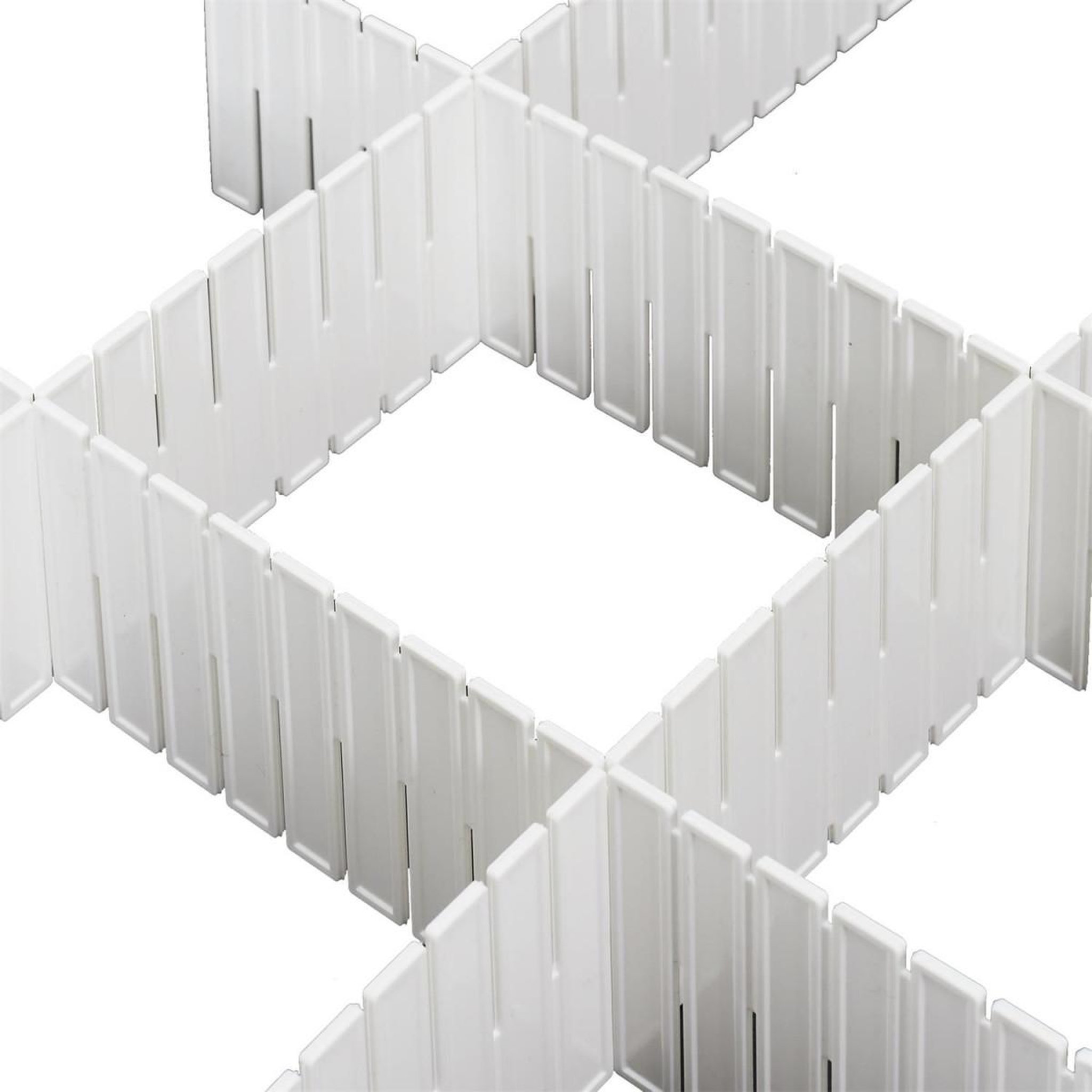 Voir la diapositive 4 : Je cherche une idee Lot de 6 séparateurs de tiroir  languettes  45cm blanc