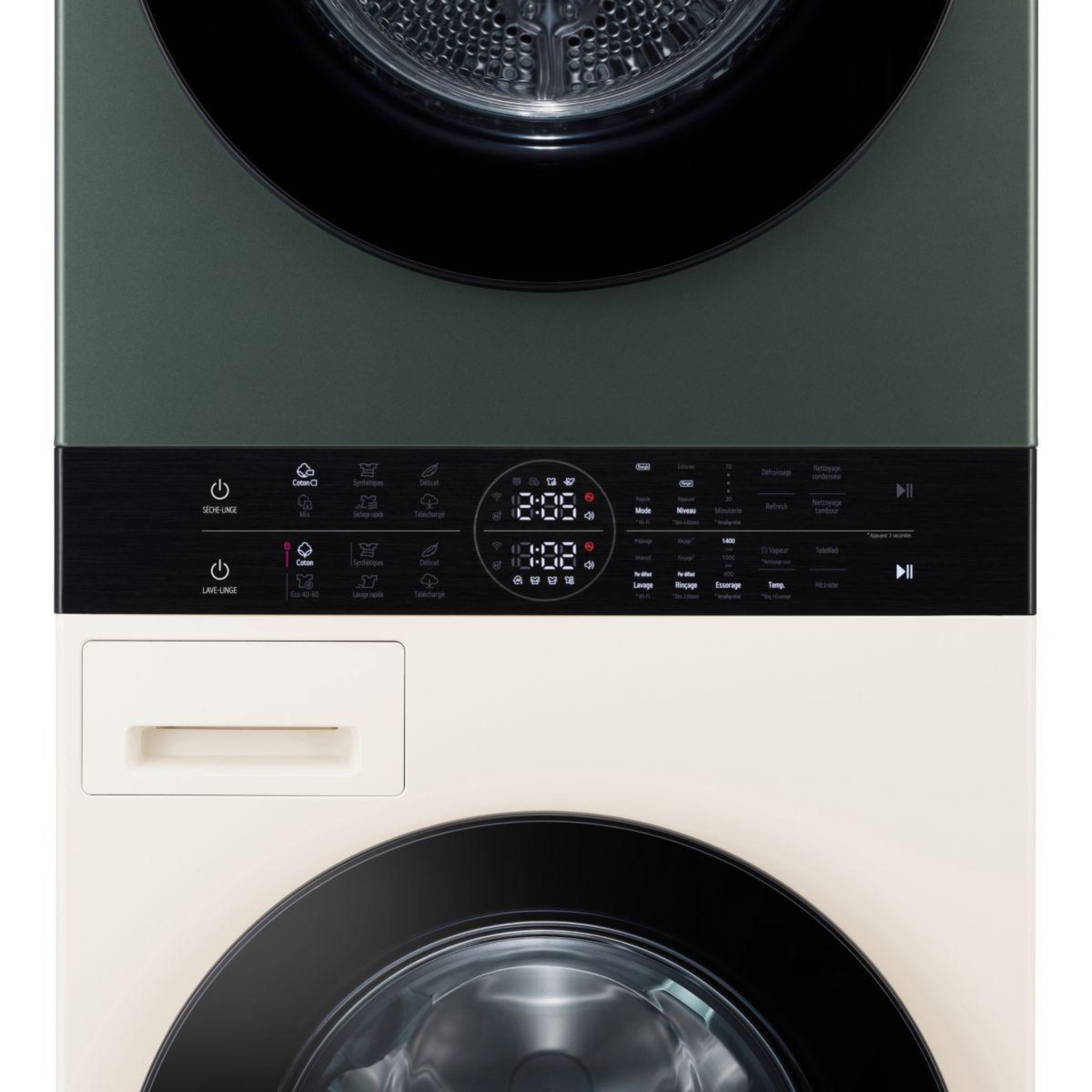 Voir la diapositive 4 : LG Lave linge séchant hublot f214wt8grbe washtower