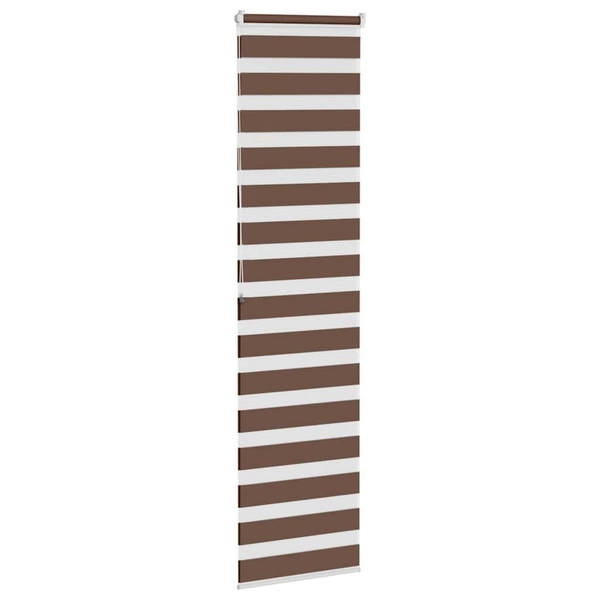 VIDAXL Store zebre marron 65x200 cm largeur du tissu 60,9 cm polyester