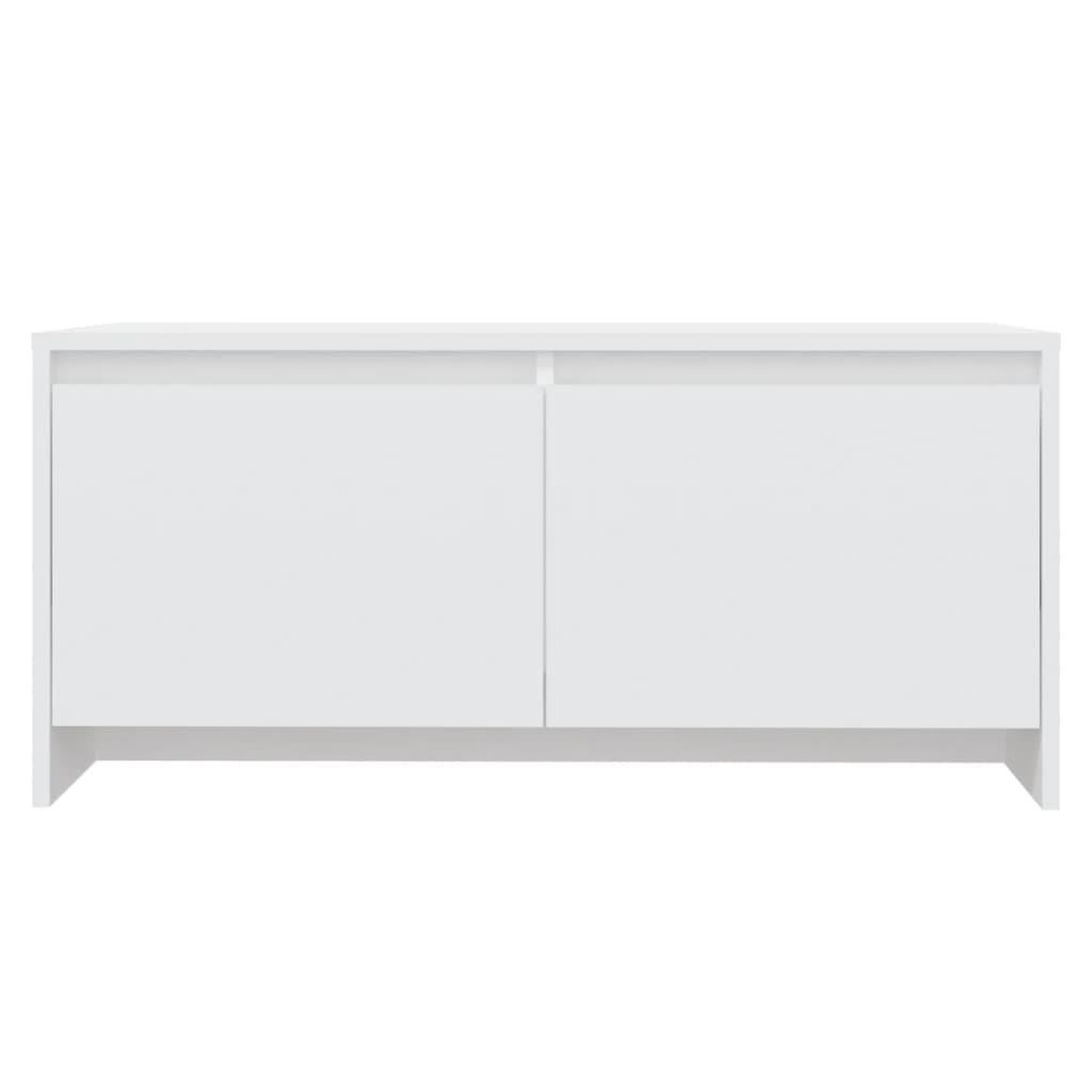 Voir la diapositive 5 : VIDAXL Table basse blanc 90x50x41,5 cm bois d'ingenierie