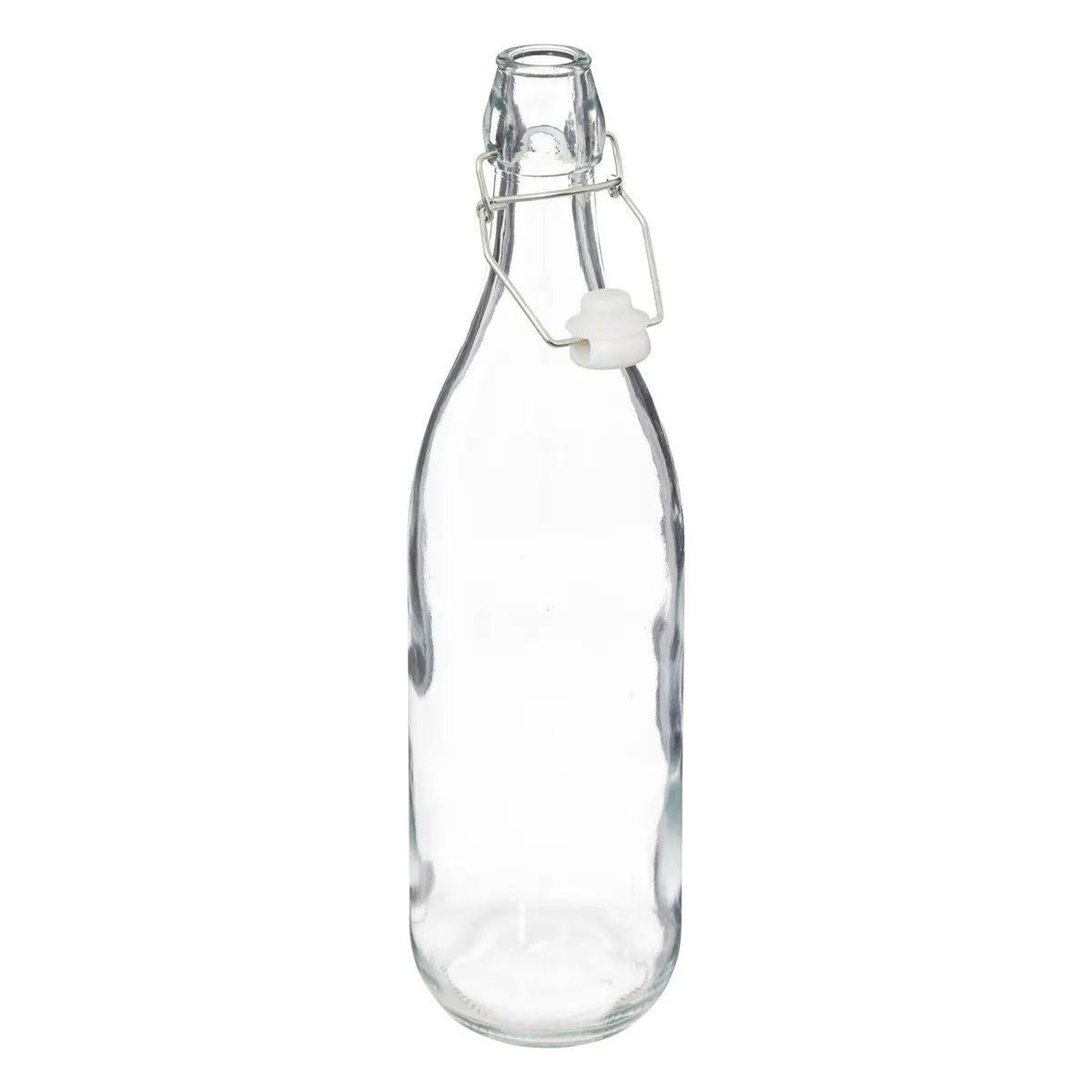 Voir la diapositive 2 : SECRET DE GOURMET Bouteille en verre  limonade  1l transparent