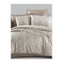 Voir la diapositive 2 : GENERIQUE Parure de lit - 1 housse de couette 220 x 240 cm + 2 taies d'oreiller 60 x 60 cm - Satiné 100% coton - Cappuccino