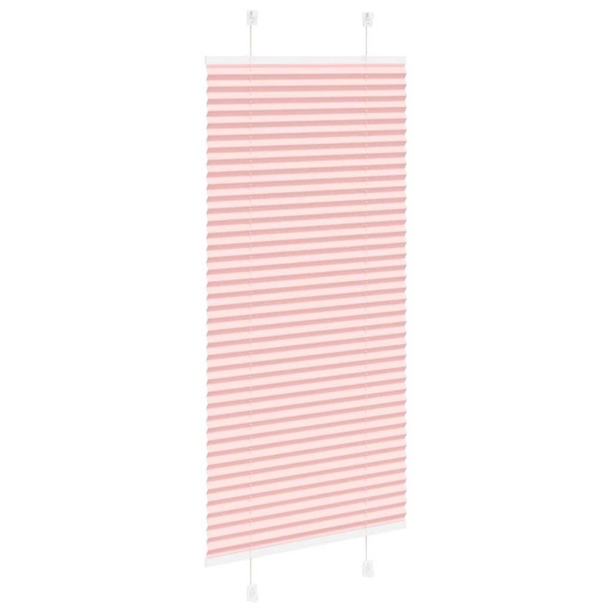 VIDAXL Store plisse rose 60x100 cm largeur du tissu 59,4 cm polyester