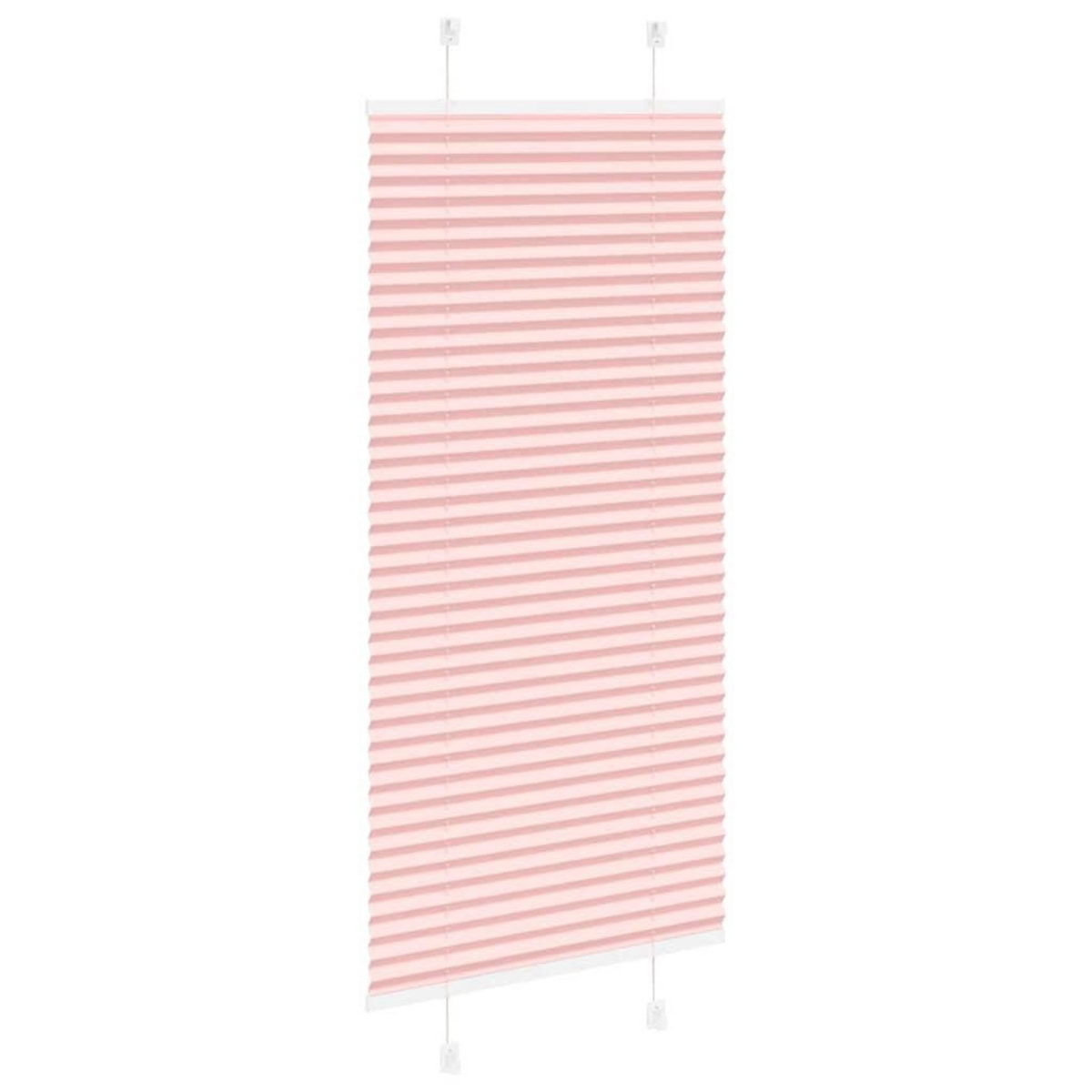 VIDAXL Store plisse rose 60x100 cm largeur du tissu 59,4 cm polyester