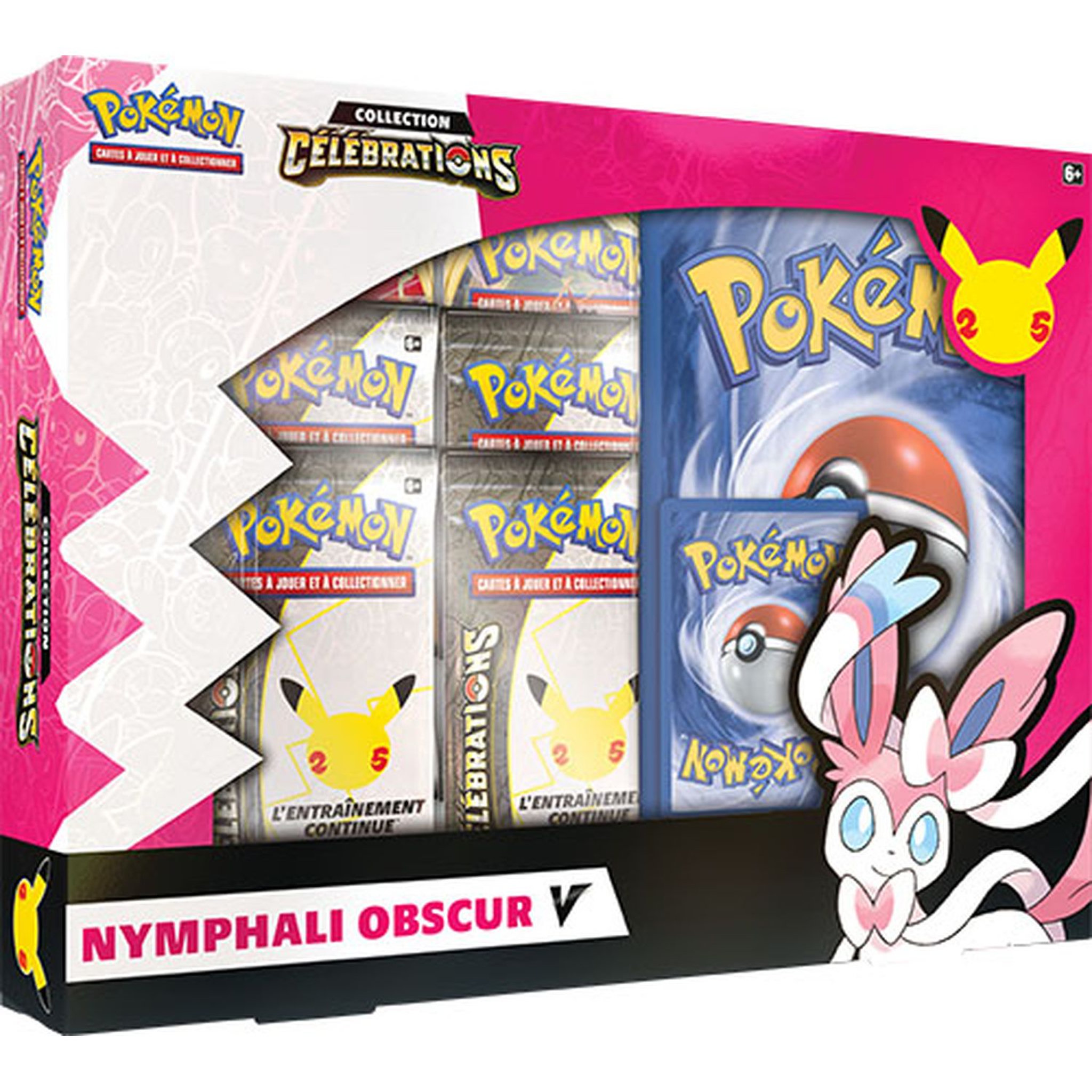 Voir la diapositive 2 : ASMODEE Pokémon JCC - Coffret V Card Box - 25ème anniversaire 