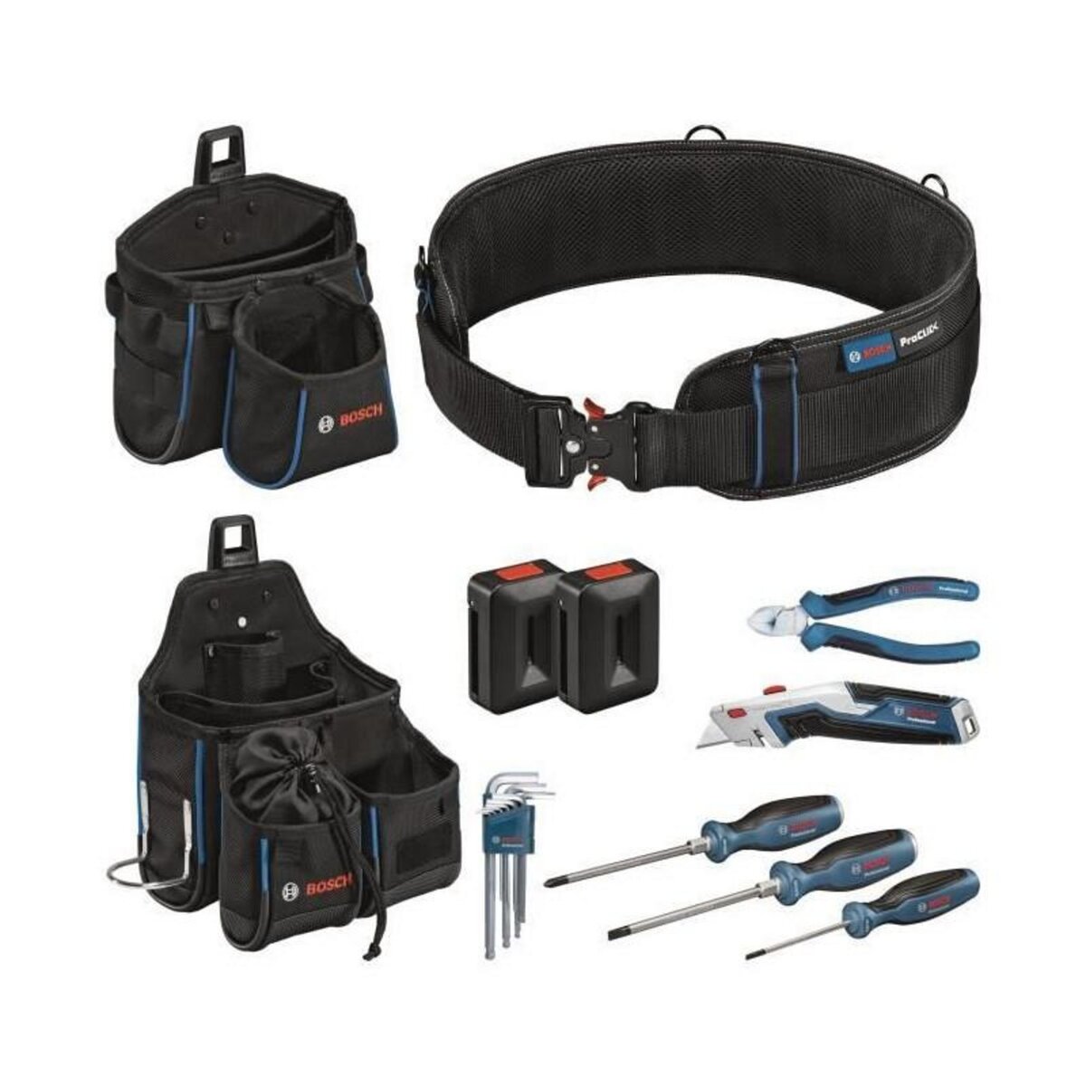 BOSCH Ceinture porte outils et set outils a main