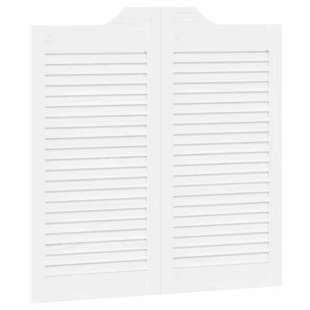 VIDAXL Portes battantes a persiennes 1 paire blanc 80 x 80 cm