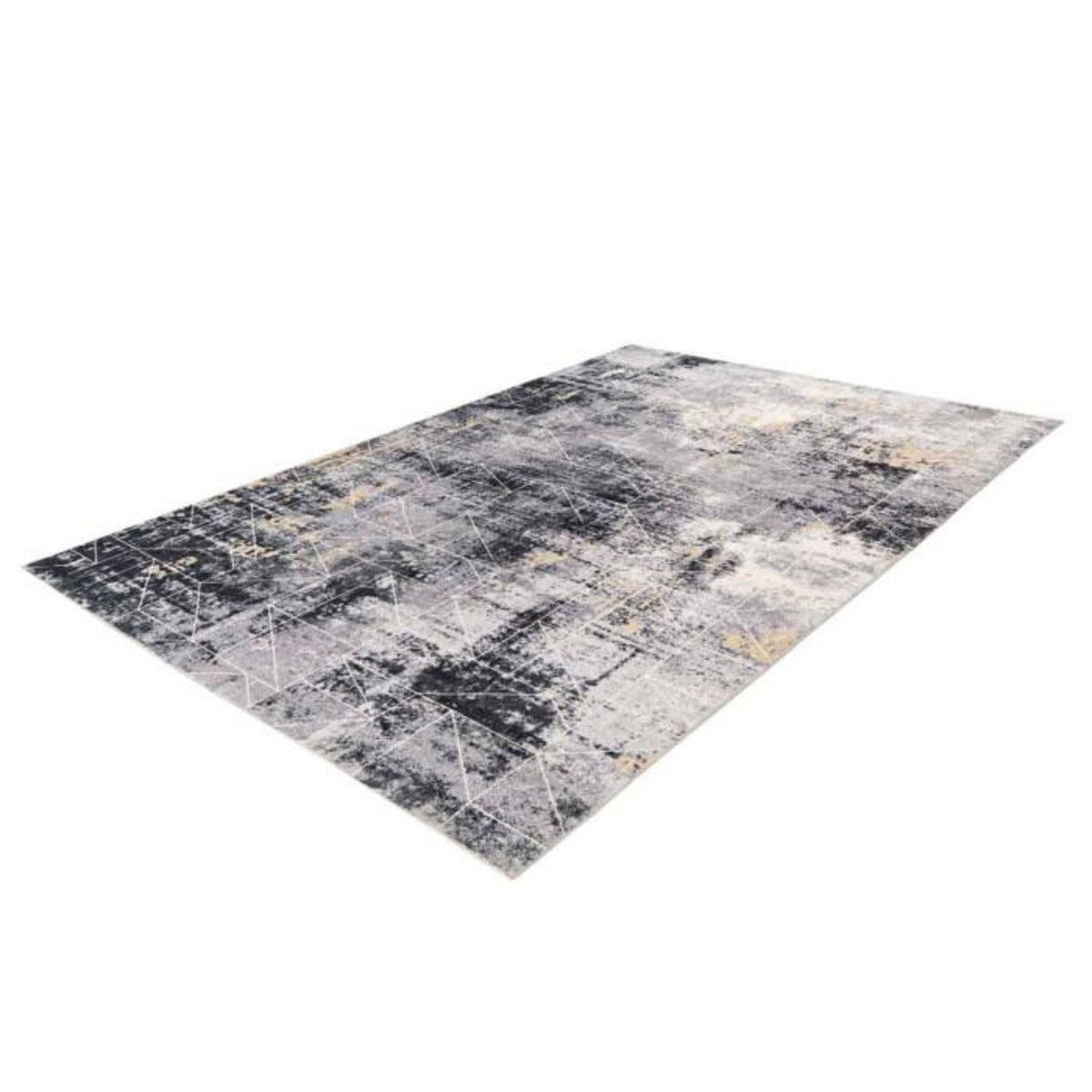 Paris Prix Tapis Tissé à Poils Courts Vintage  Ilian VII  Gris
