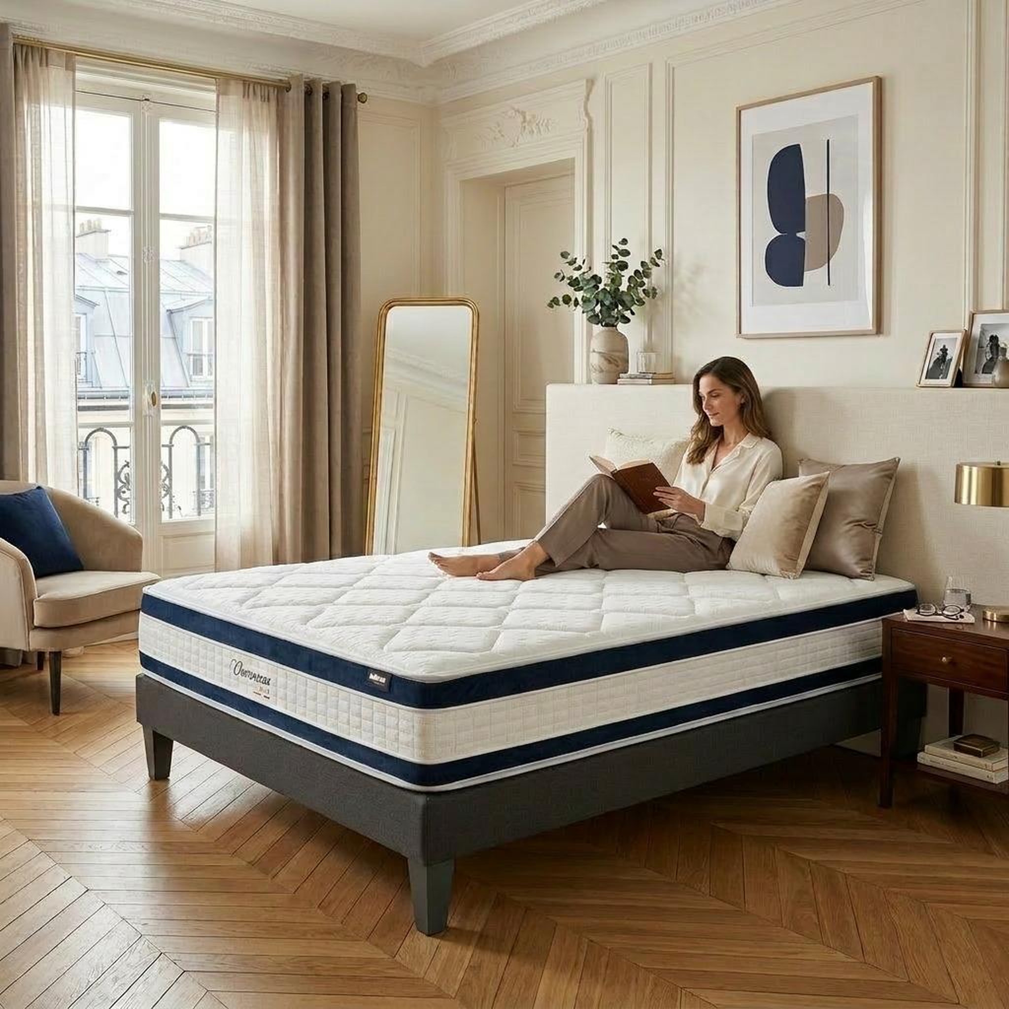 Voir la diapositive 2 : BELLECOUR Bellecour literie | matelas chenonceau | mousse avec mémoire de forme