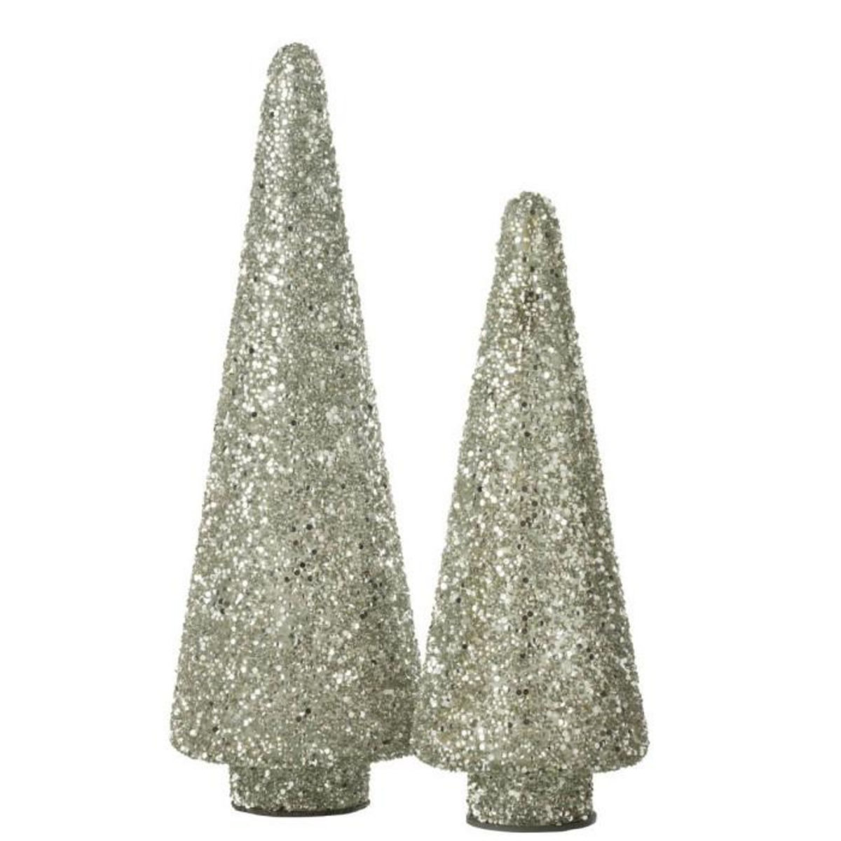 Paris Prix Sapin de Noël Déco à Paillettes  Ethel  39cm Argent