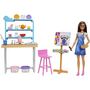 Voir la diapositive 2 : MATTEL Coffret poupée Barbie artistique + Accessoires