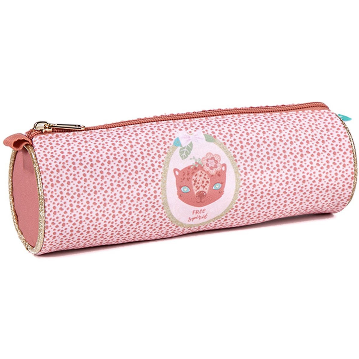 AUCHAN Trousse ronde rose BE WILD