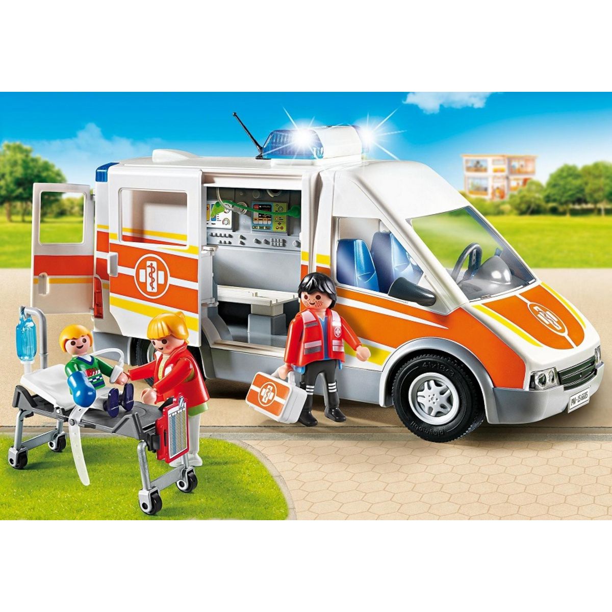 PLAYMOBIL 6685 - City Life - Ambulance avec gyrophare et sirène