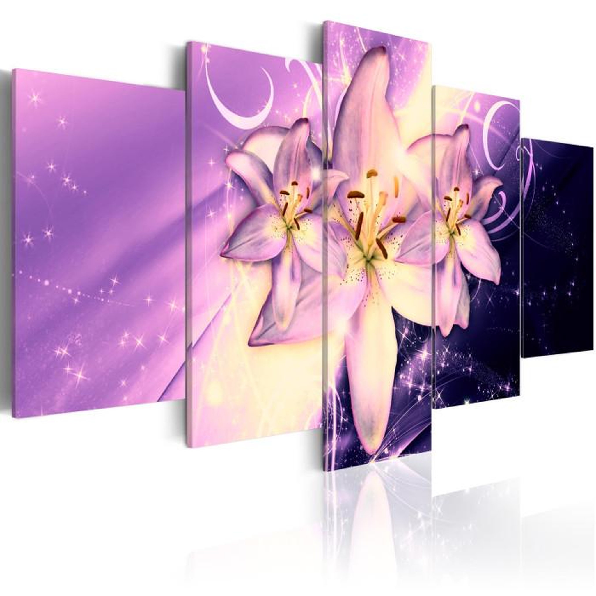 Paris Prix Tableau Imprimé  Purple Galaxy. Coloris disponibles : Multicolore