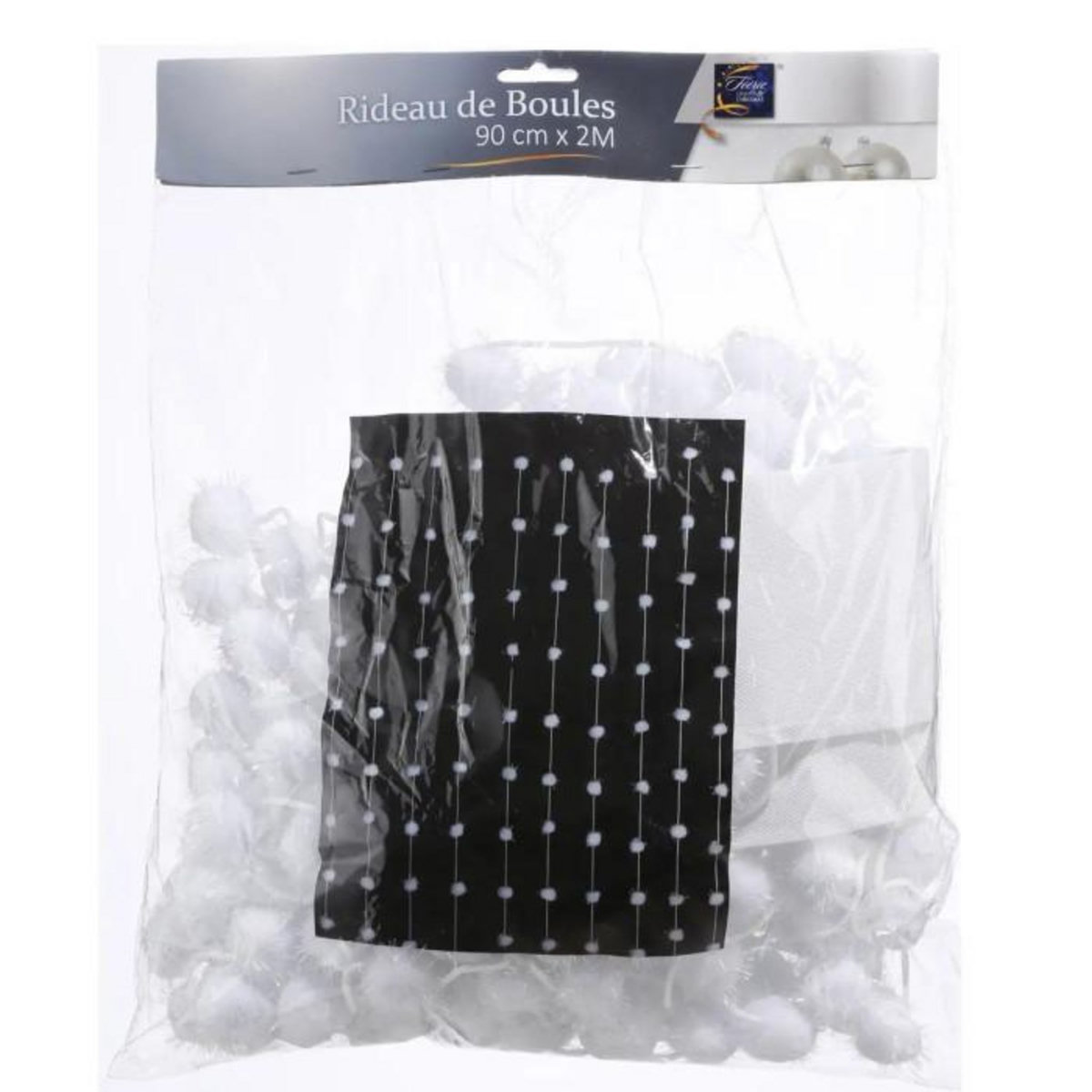 FEERIC LIGHT & CHRISTMAS Décoration de Noël suspendue Rideau de neige - H. 200 cm - Blanc