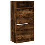 Voir la diapositive 4 : VIDAXL Armoire a chaussures chene fume 60x34x116 cm bois d'ingenierie