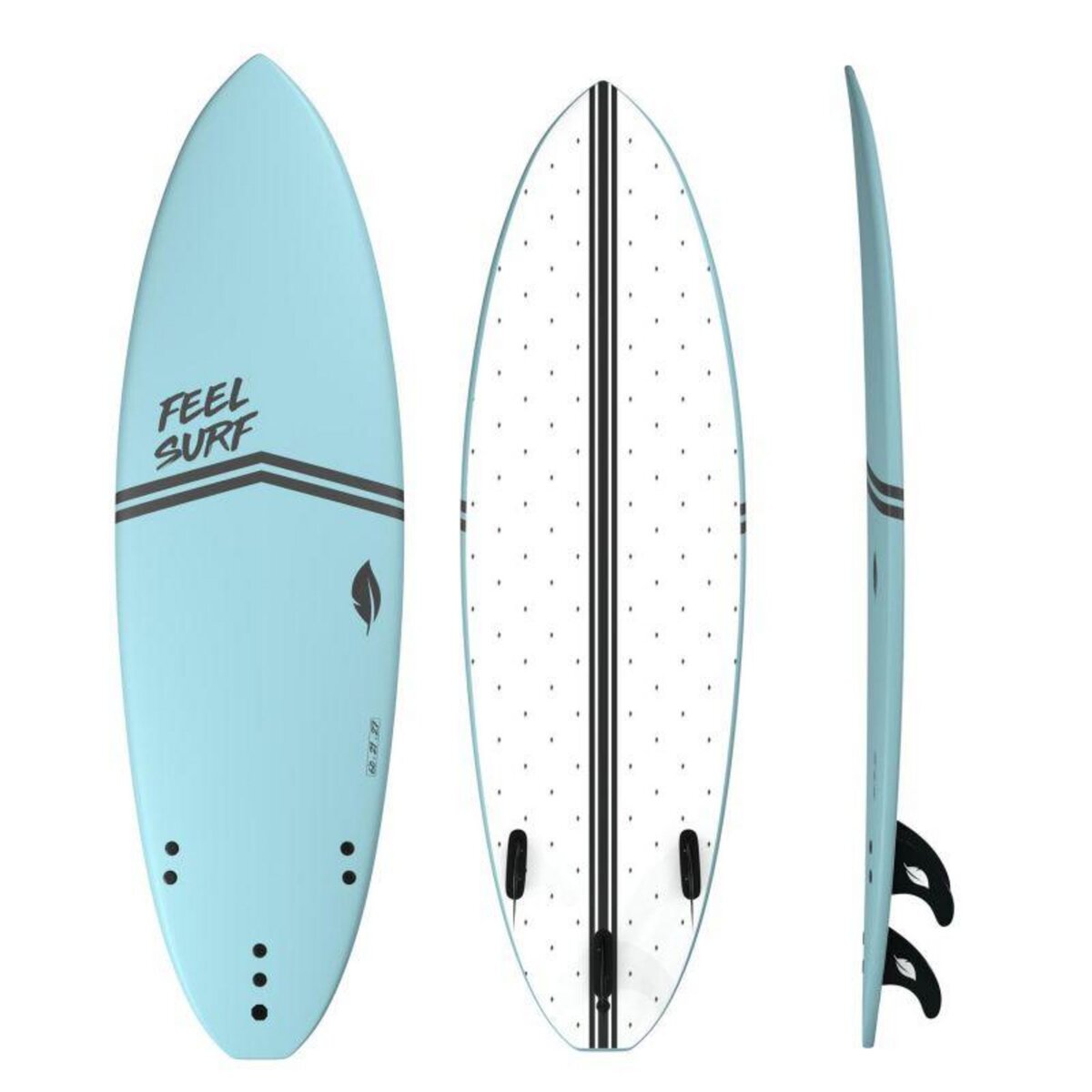 ADRENALIN Planche de surf en mousse 6' FEEL SURF - 6' x 21' x 2'' 3/4 - 40,8L