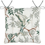 STOF Lot de 4 galettes de chaise à nouettes BOTANYS