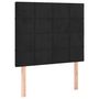 Voir la diapositive 2 : VIDAXL Tetes de lit 2 pcs Noir 100x5x78/88 cm Velours