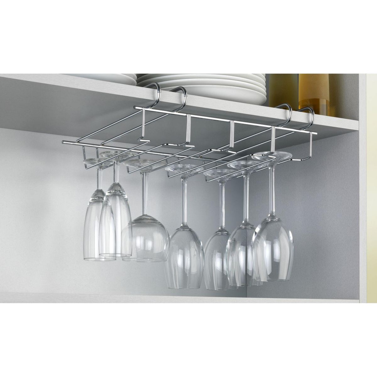 Wenko Accroche-verres pour étagère - 12 verres