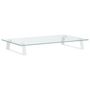 Voir la diapositive 6 : VIDAXL Support de moniteur blanc 60x35x8 cm verre trempé et métal