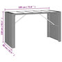 Voir la diapositive 6 : VIDAXL Ensemble de bar de jardin 9 pcs avec coussins noir poly rotin