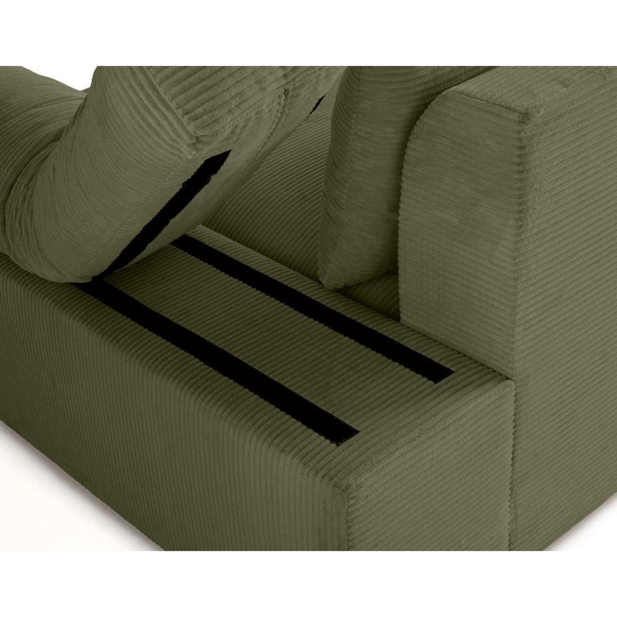 LISA DESIGN Aspen - fauteuil xl - assise profonde - velours côtelé