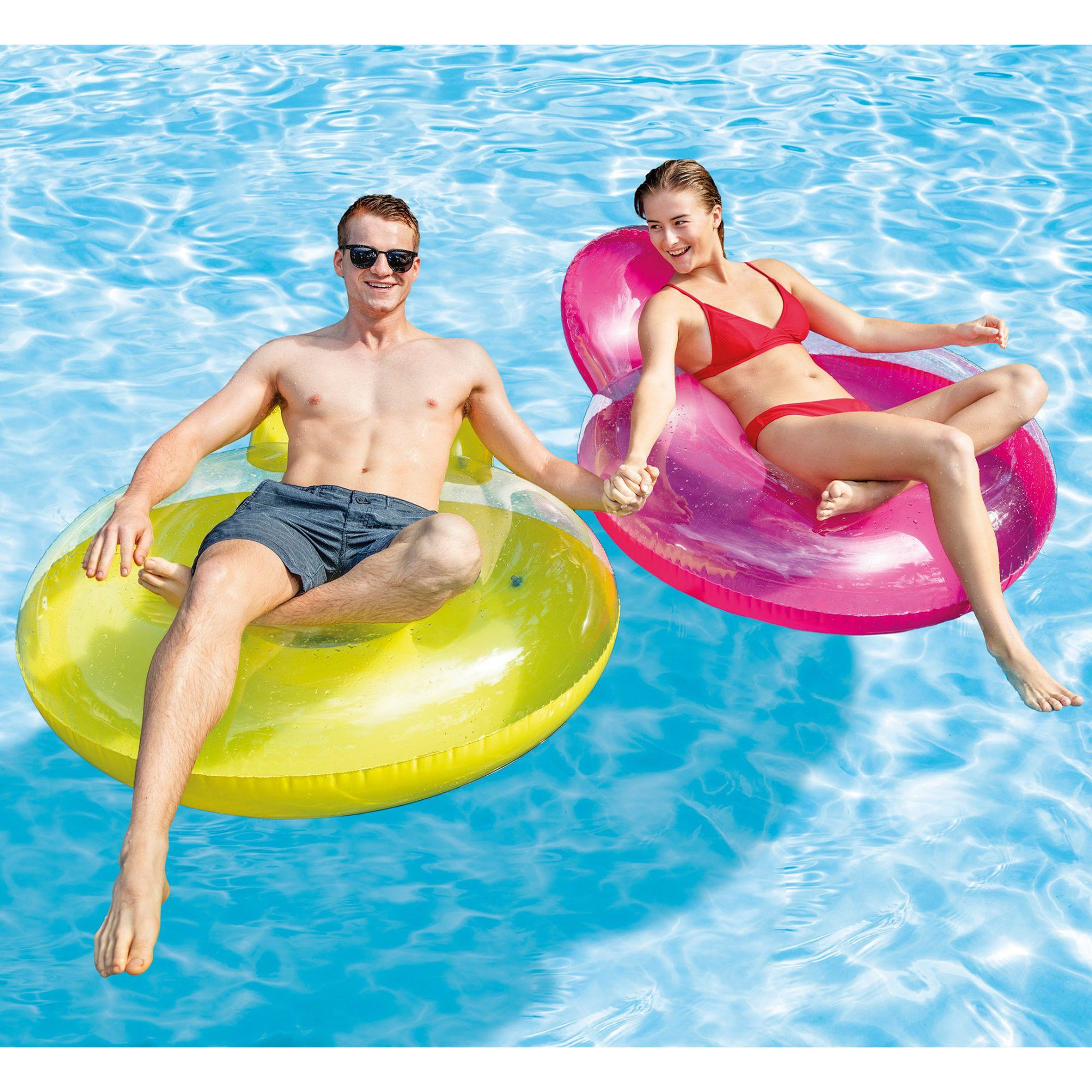 Voir la diapositive 2 : INTEX Fauteuil gonflable Glossy Intex  137x122cm
